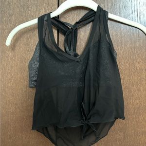 Beyond Yoga mesh tank top with built in bra
